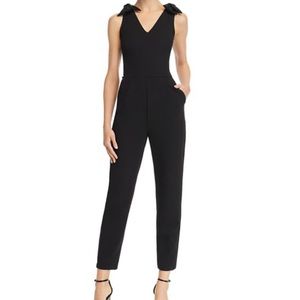 NEW Aqua Bloomingdale Black Bow tie Junpsuit